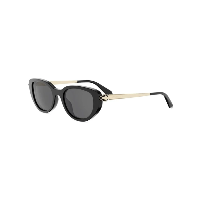 Óculos de Sol Bvlgari BV40067I_5001A Acetato Preto com lentes na cor Cinza 1