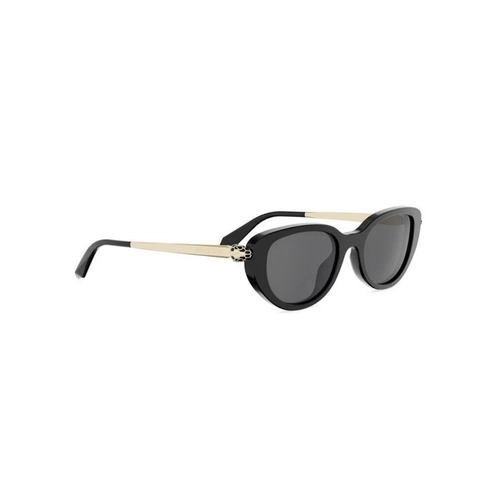 Óculos de Sol Bvlgari BV40067I_5001A Acetato Preto com lentes na cor Cinza