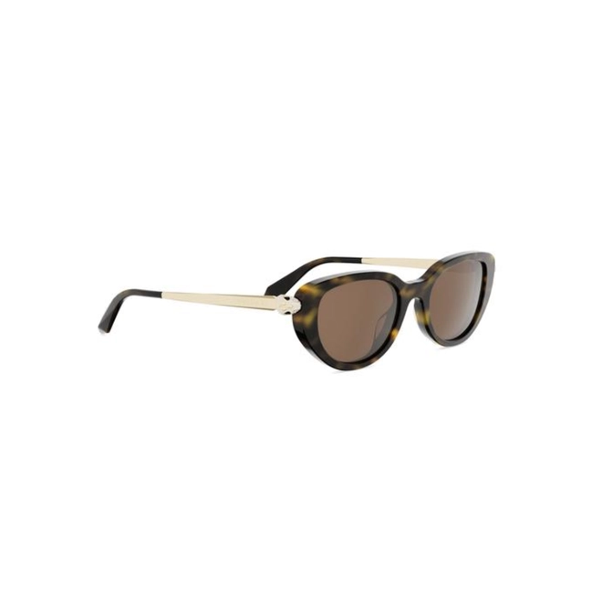 Óculos de Sol Bvlgari BV40067I_5052E Acetato Marrom Mesclado com lentes na cor Marrom 3