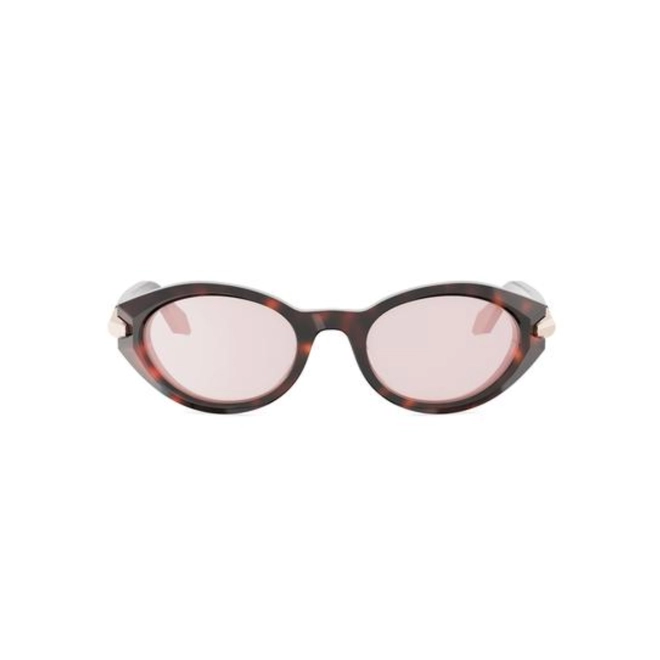 Óculos de Sol Bvlgari BV40068I_5154Y Acetato Marrom Mesclado com lentes na cor Rosa 2