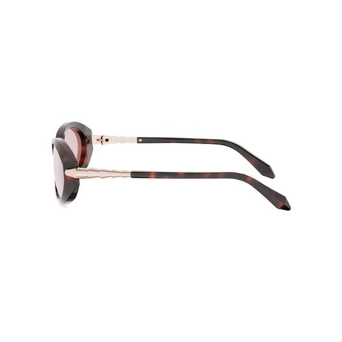 Óculos de Sol Bvlgari BV40068I_5154Y Acetato Marrom Mesclado com lentes na cor Rosa