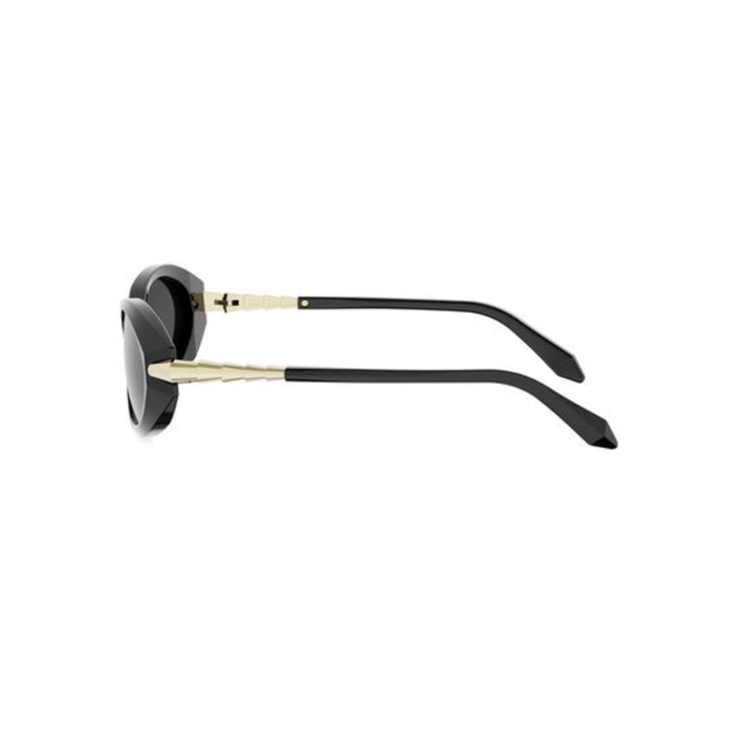 Óculos de Sol Bvlgari BV40068I_5101A Acetato Preto com lentes na cor Cinza 4