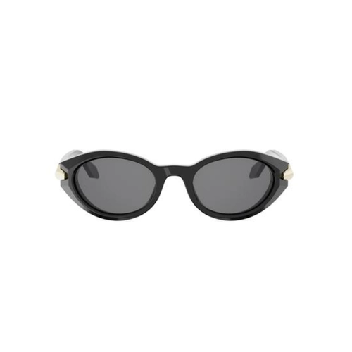 Óculos de Sol Bvlgari BV40068I_5101A Acetato Preto com lentes na cor Cinza