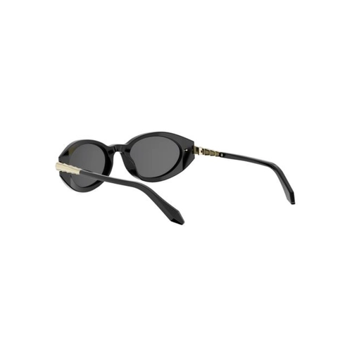 Óculos de Sol Bvlgari BV40068I_5101A Acetato Preto com lentes na cor Cinza