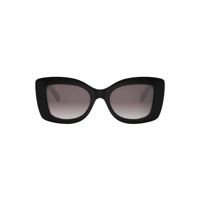 Óculos de Sol Celine CL40324U_5201K Acetato Preto com lentes na cor Cinza Degradê 2