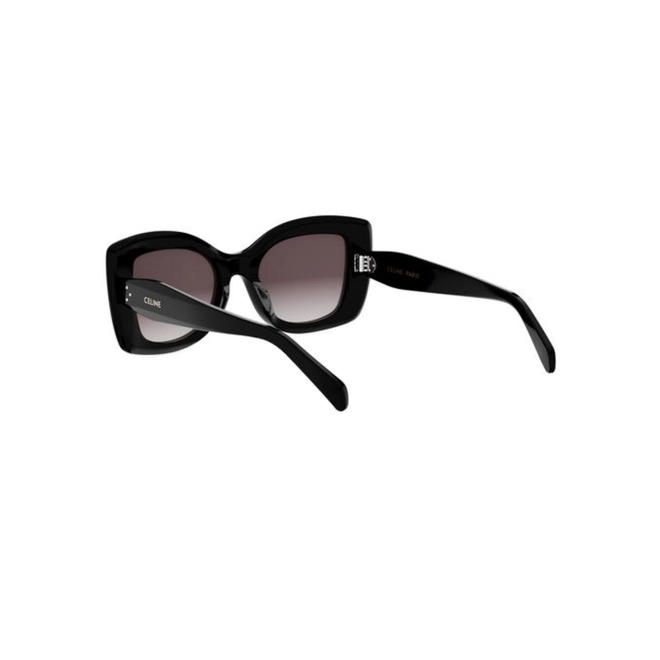 Óculos de Sol Celine CL40324U_5201K Acetato Preto com lentes na cor Cinza Degradê 5