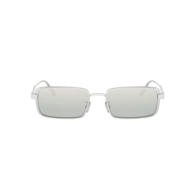 Óculos de Sol Christian Dior DiorCannage S2U CD40210U_5516X Metal Prata com lentes na cor Azul 2
