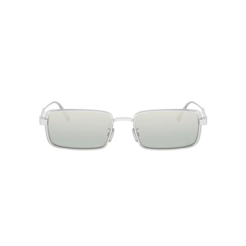 Óculos de Sol Christian Dior DiorCannage S2U CD40210U_5516X Metal Prata com lentes na cor Azul