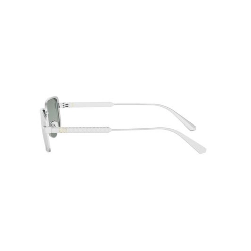 Óculos de Sol Christian Dior DiorCannage S2U CD40210U_5516X Metal Prata com lentes na cor Azul