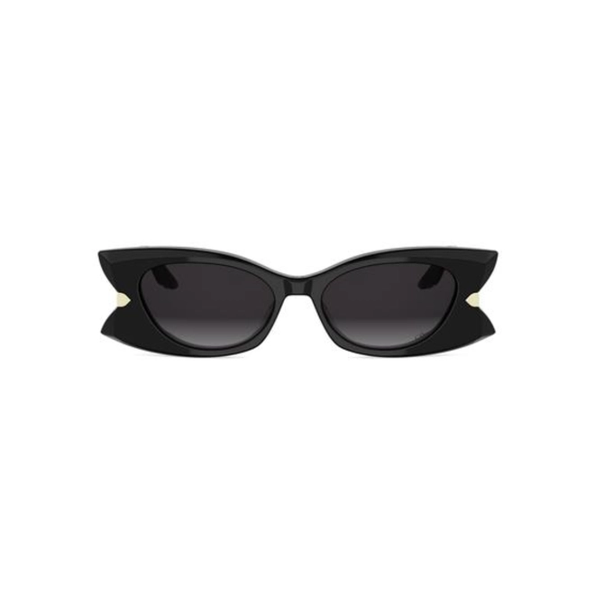 Óculos de Sol Christian Dior DiorButerfly S2I CD40228I_5201B Acetato Preto com lentes na cor Cinza Degradê 2