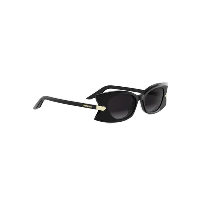 Óculos de Sol Christian Dior DiorButerfly S2I CD40228I_5201B Acetato Preto com lentes na cor Cinza Degradê 3