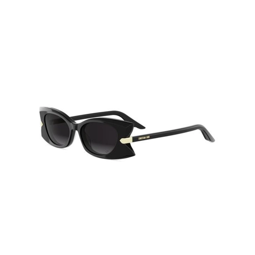 Óculos de Sol Christian Dior DiorButerfly S2I CD40228I_5201B Acetato Preto com lentes na cor Cinza Degradê