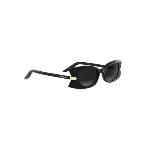 Óculos de Sol Christian Dior DiorButerfly S2I CD40228I_5201B Acetato Preto com lentes na cor Cinza Degradê