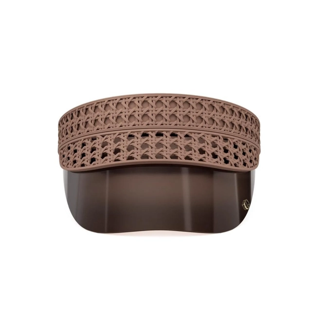 Viseira Christian Dior VeryDior V1U CD40194U_0073G Nylon Rosa com viseira na cor Marrom 2