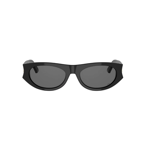 Óculos de Sol Christian Dior DiorGlow B2I CD40225I_5401A Acetato Preto com lentes na cor Cinza