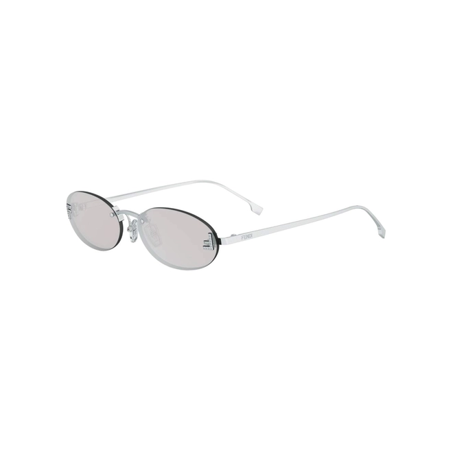 Óculos de Sol Fendi FE4075US_5416C Metal Prata com lentes na cor Cinza 1