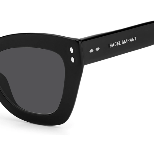 Óculos de Sol Isabel Marant IM 0050/G/S 807 519O S Acetato Preto com lentes na cor Cinza Escuro