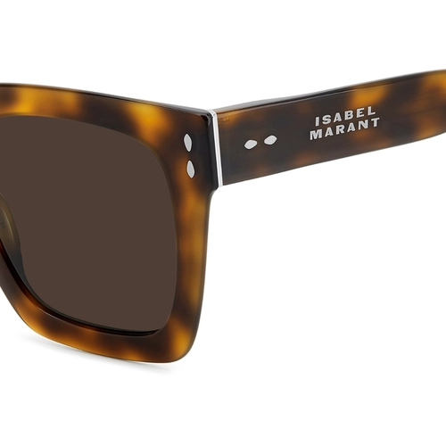 Óculos de Sol Isabel Marant IM 0104/S WR9 5170 S Acetato Marrom Mesclado com lentes na cor Marrom