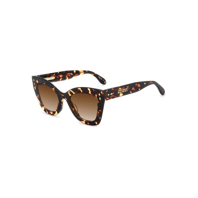 Óculos de Sol Isabel Marant IM 0050/G/S 086 51HA Acetato Marrom Mesclado com lentes na cor Marrom Degradê 1