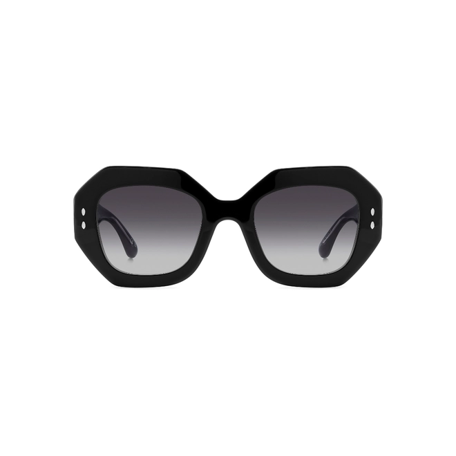 Óculos de Sol Isabel Marant IM 0173/S 807 529O Acetato Preto com lentes na cor Cinza Degradê 2