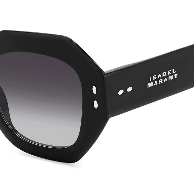 Óculos de Sol Isabel Marant IM 0173/S 807 529O Acetato Preto com lentes na cor Cinza Degradê 4