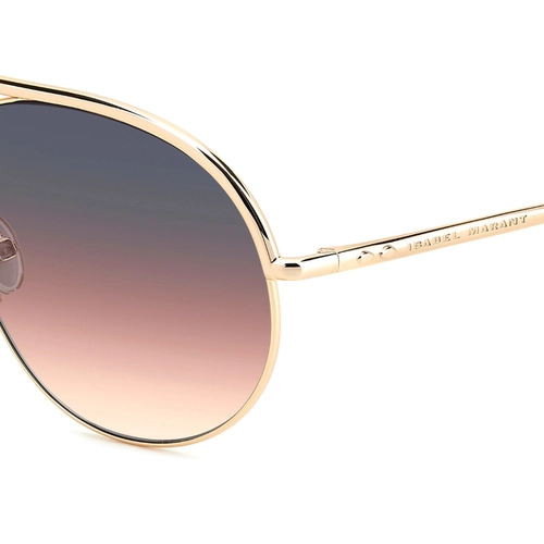 Óculos de Sol Isabel Marant IM 0200/S 000 62FF Metal Rose com lentes na cor Rosa Degradê
