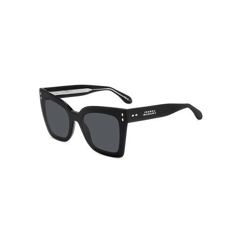 Óculos de Sol Isabel Marant IM 0188/S 807 53IR Acetato Preto com lentes na cor Cinza