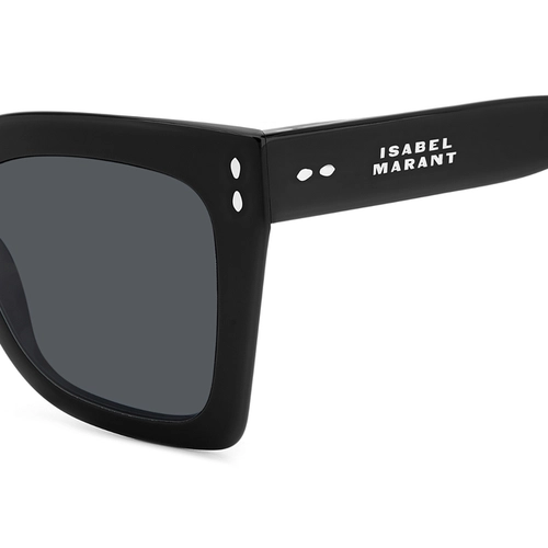 Óculos de Sol Isabel Marant IM 0188/S 807 53IR Acetato Preto com lentes na cor Cinza