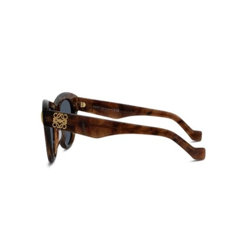 Óculos de Sol Loewe LW40174I_5162V Acetato Marrom Mesclado com lentes na cor Azul
