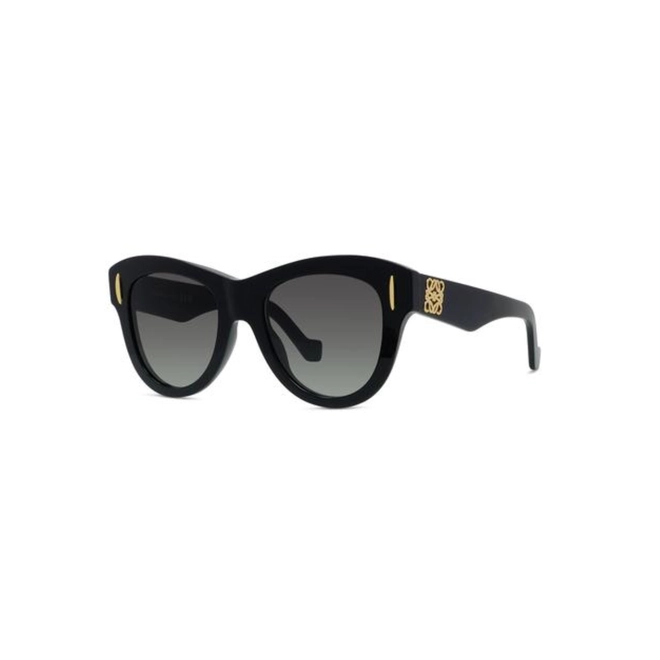 Óculos de Sol Loewe LW40174I_5101B Acetato Preto com lentes na cor Cinza Degradê 1