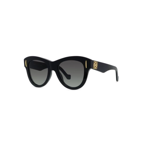Óculos de Sol Loewe LW40174I_5101B Acetato Preto com lentes na cor Cinza Degradê