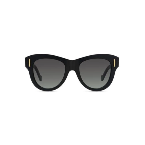 Óculos de Sol Loewe LW40174I_5101B Acetato Preto com lentes na cor Cinza Degradê