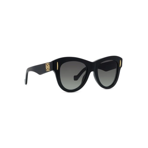 Óculos de Sol Loewe LW40174I_5101B Acetato Preto com lentes na cor Cinza Degradê