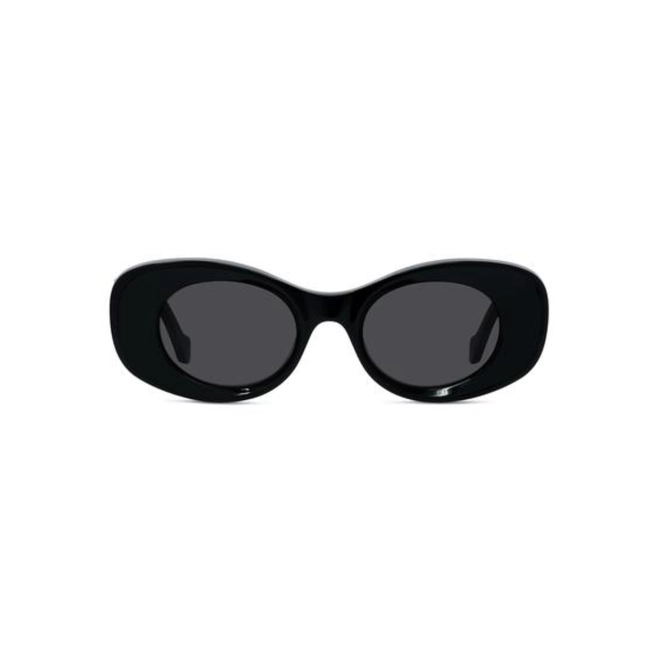 Óculos de Sol Loewe LW40175U_4901A Acetato Preto com lentes na cor Cinza 2