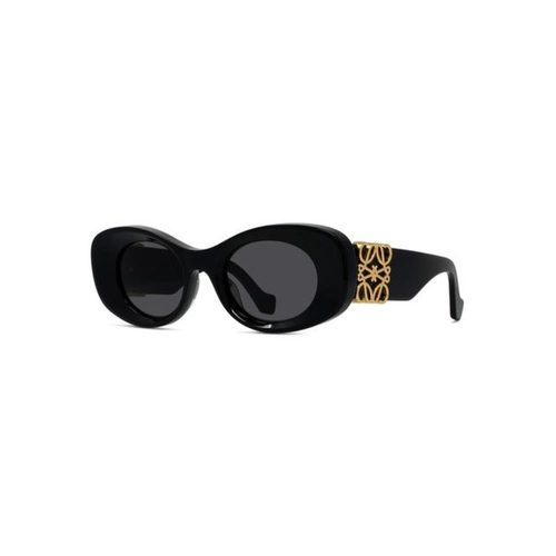 Óculos de Sol Loewe LW40175U_4901A Acetato Preto com lentes na cor Cinza