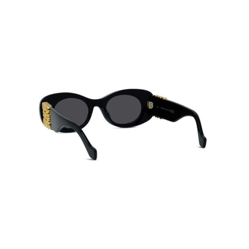 Óculos de Sol Loewe LW40175U_4901A Acetato Preto com lentes na cor Cinza
