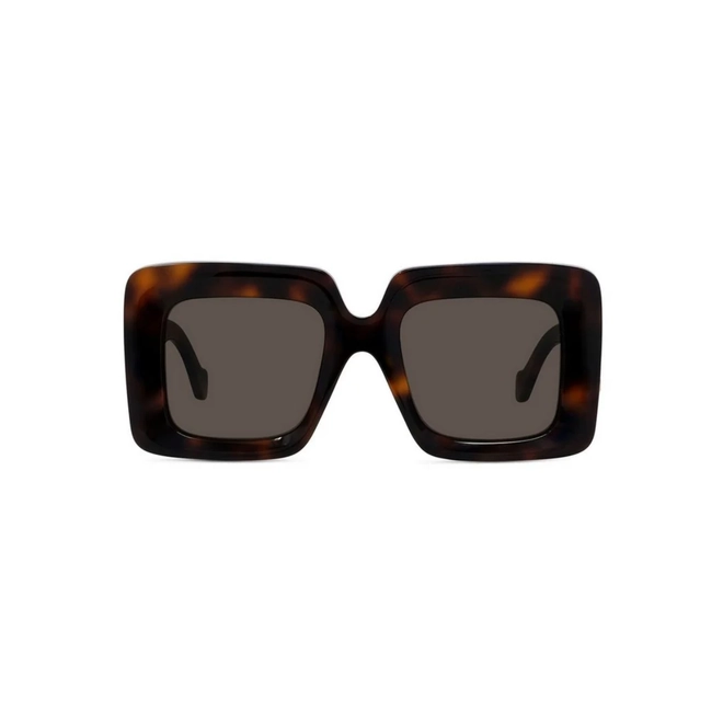 Óculos de Sol Loewe LW40176U_5152E Acetato Marrom Mesclado com lentes na cor Marrom 2