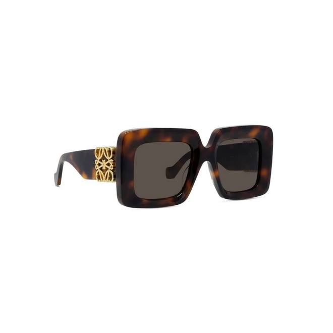 Óculos de Sol Loewe LW40176U_5152E Acetato Marrom Mesclado com lentes na cor Marrom 3