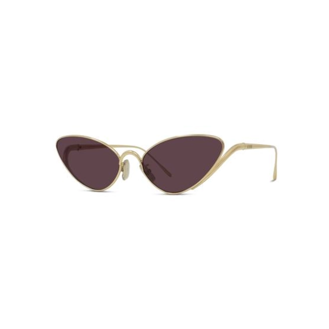 Óculos de Sol Loewe LW40179U_5930Y Metal Dourado com lentes na cor Violeta 1
