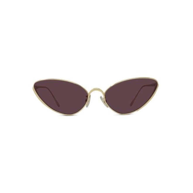 Óculos de Sol Loewe LW40179U_5930Y Metal Dourado com lentes na cor Violeta 2