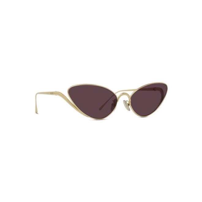 Óculos de Sol Loewe LW40179U_5930Y Metal Dourado com lentes na cor Violeta 3