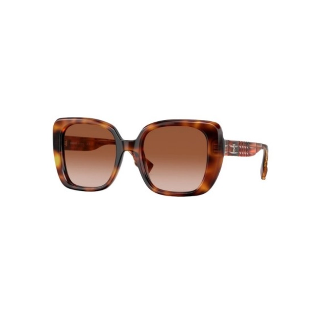 Óculos de Sol Burberry 0BE4371 33161352 Acetato Marrom Mesclado com lentes na cor Marrom Degradê 1