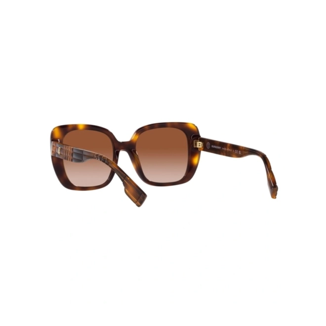 Óculos de Sol Burberry 0BE4371 33161352 Acetato Marrom Mesclado com lentes na cor Marrom Degradê 4