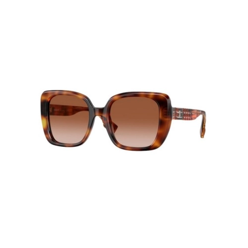 Óculos de Sol Burberry 0BE4371 33161352 Acetato Marrom Mesclado com lentes na cor Marrom Degradê