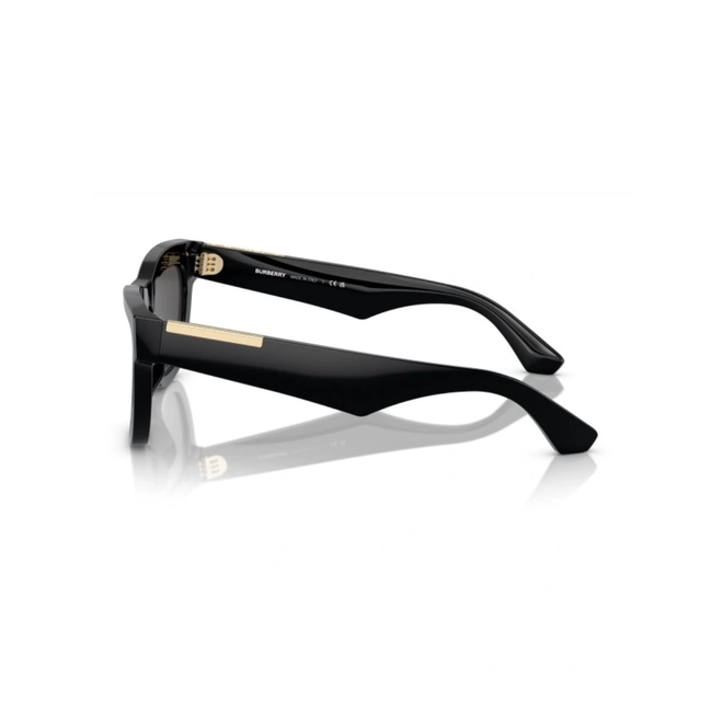 Óculos de Sol Burberry 0BE4415U 30018752 Acetato Preto com lentes na cor Fumê 3