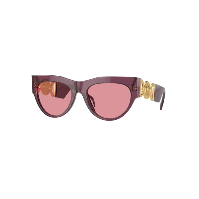 Óculos de Sol Versace 0VE4440U 5263A456 Acetato Rosa com lentes na cor Rosa 1