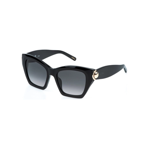 Óculos de Sol Furla SFU979 530700 Acetato Preto com lentes na cor Cinza Degradê