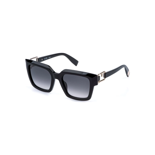 Óculos de Sol Furla SFU981 530700 Acetato Preto com lentes na cor Cinza Degradê