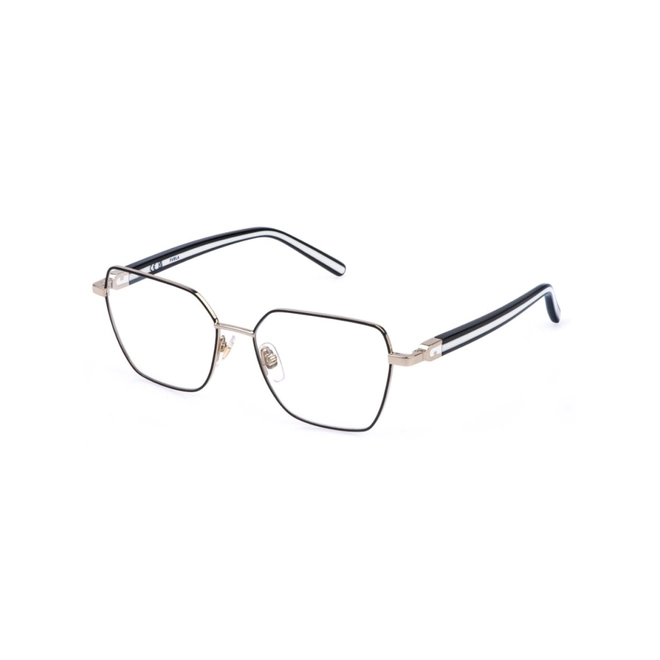 Óculos de Grau Furla VFU997 540301 Metal Dourado e Preto 1