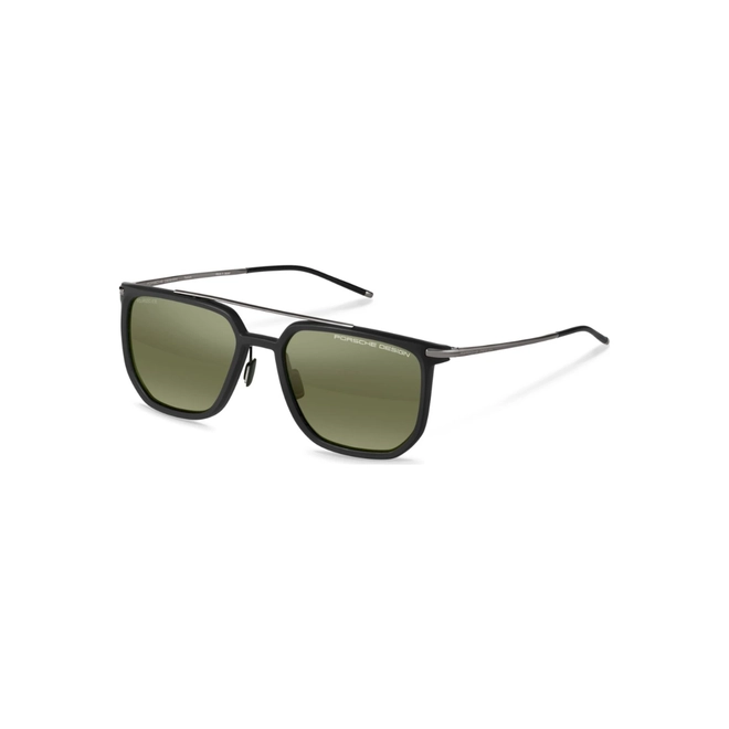 Óculos de Sol Porsche Design P8992 56A427 Acetato Preto com lentes na cor Verde Polarizado 1